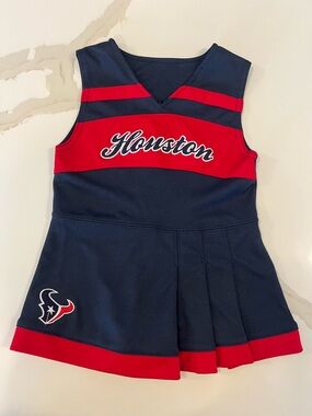 Houston Texans Cheerleader Dress Toddler 2T Navy Red NFL Cheer Outfit